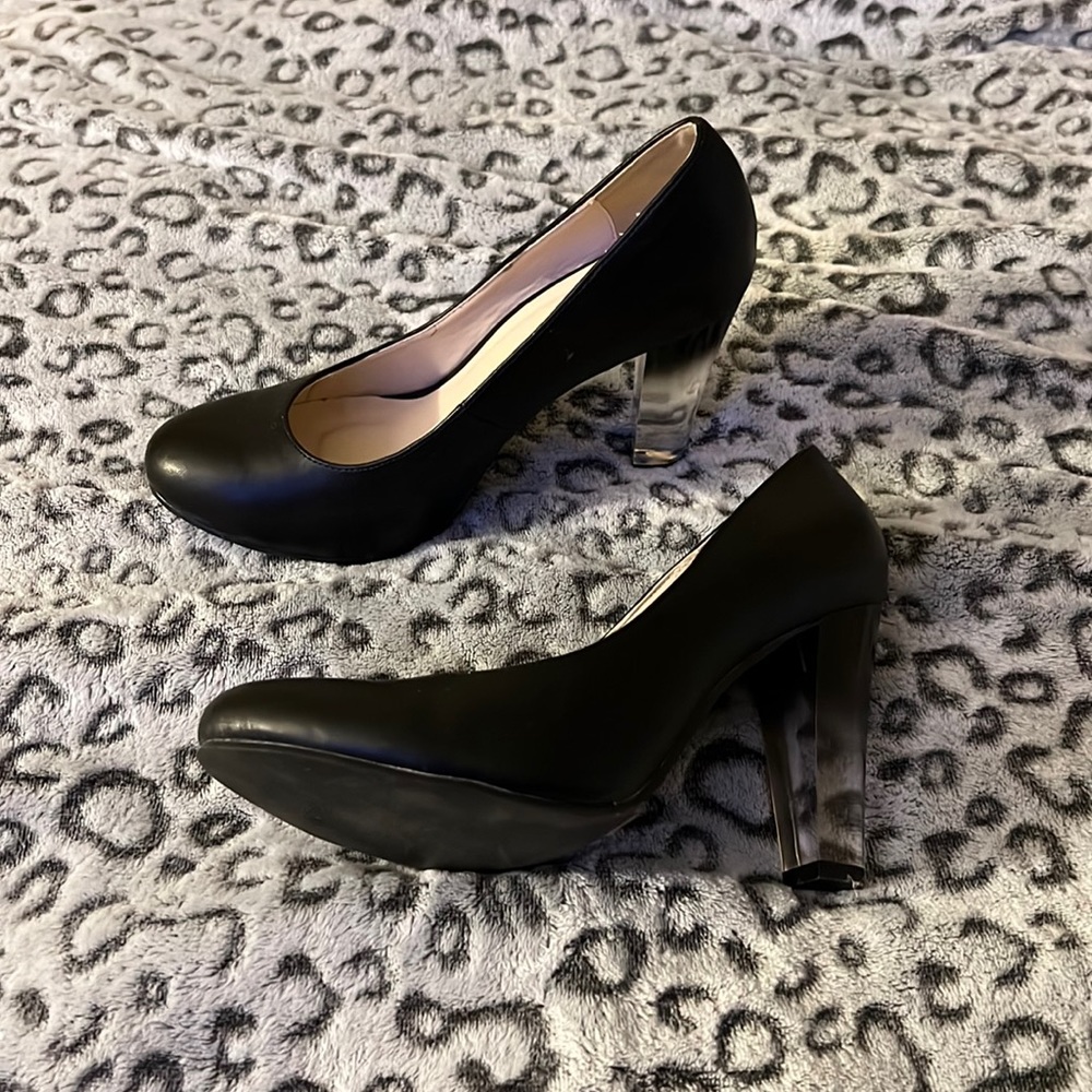 Torrid - Heel Size 10 black with clear heel